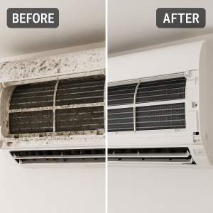AC Unit before -After Pic